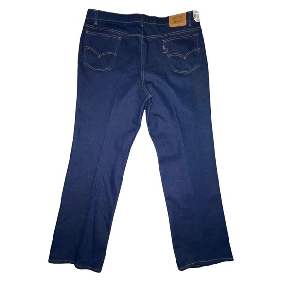 NWT Levi's Vintage Y2K Dark Wash Straight Leg J-Curve Design Jeans 44 31 - Picture 5 of 10